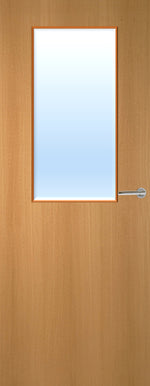 Load image into Gallery viewer, Beech Veneer 8G Glazed FD60 Internal  Fire Door
