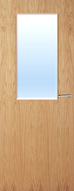 Load image into Gallery viewer, Oak Veneer 8G Glazed FD30 Internal Fire Door
