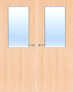 Load image into Gallery viewer, Maple Veneer 8G Glazed Pair FD30 Internal Fire Door
