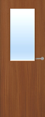 Load image into Gallery viewer, Sapele Veneer 8G Glazed FD30 Internal Fire Door
