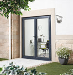 Load image into Gallery viewer, Aluvu External French Door Pre-finished Grey Door
