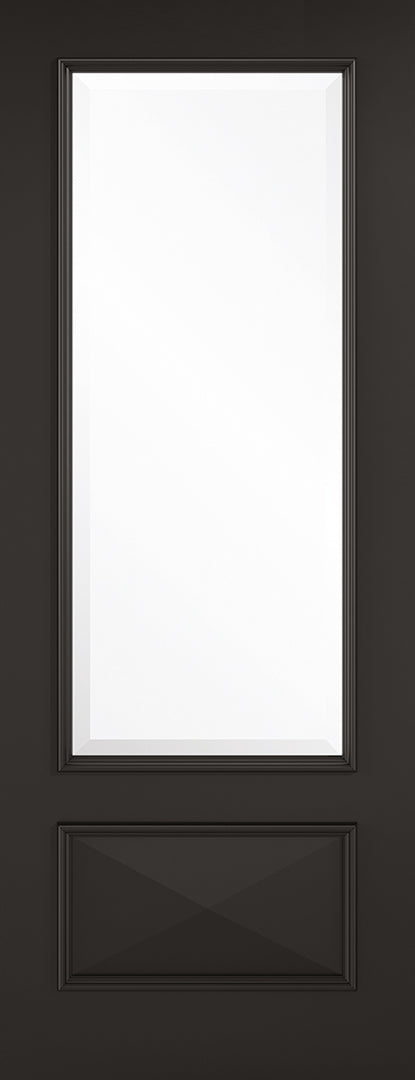 Black Knightsbridge Glazed 1L Door