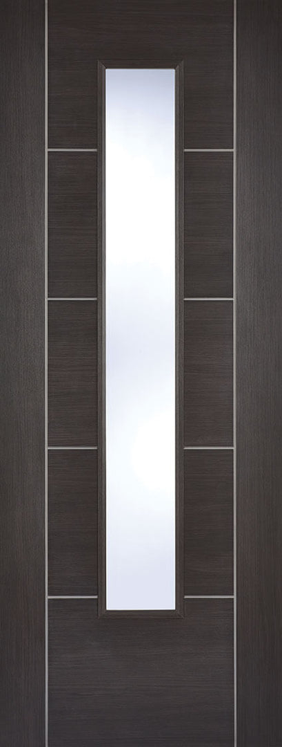 Dark Grey Laminated Vancouver Glazed Door