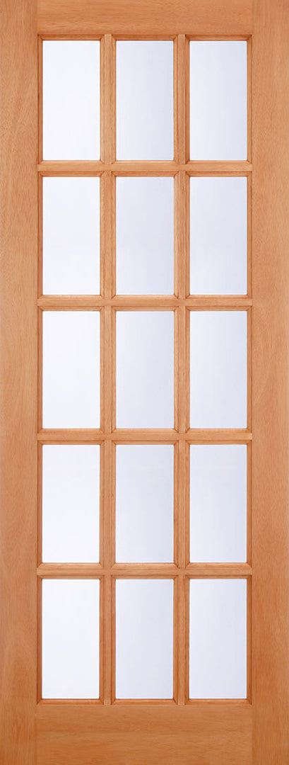 Hardwood SA 15L M&T Glazed Clear Door