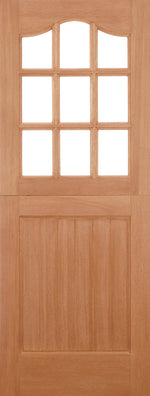 Load image into Gallery viewer, Hardwood Stable Glazed 9L M&amp;T Door
