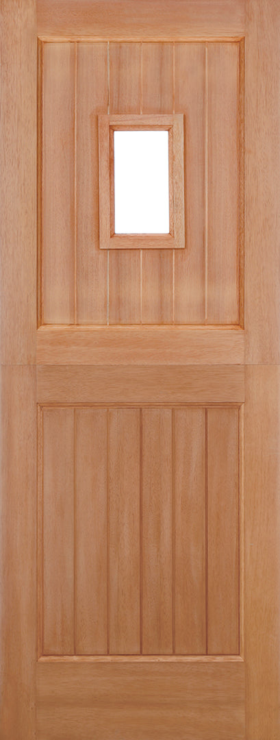 Hardwood Stable Straight Top Unglazed 1L M&T Door