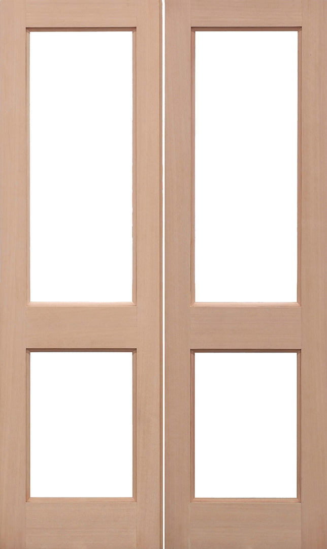 Hemlock Unglazed 2XGG Pairs Door