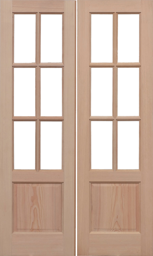 Hemlock Unglazed GTP2P Pairs Door