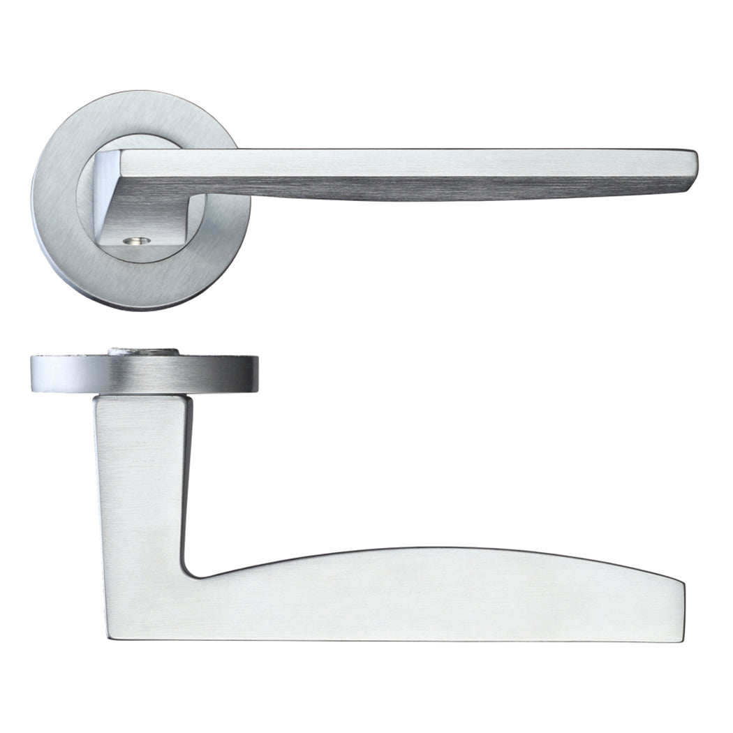 Ironmongery Crux Satin Chrome Privacy Handle Hardware Pack