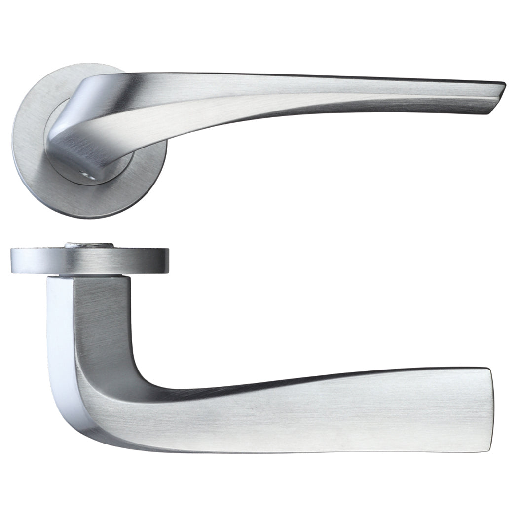 Ironmongery Draco Satin Chrome Handle Hardware Pack