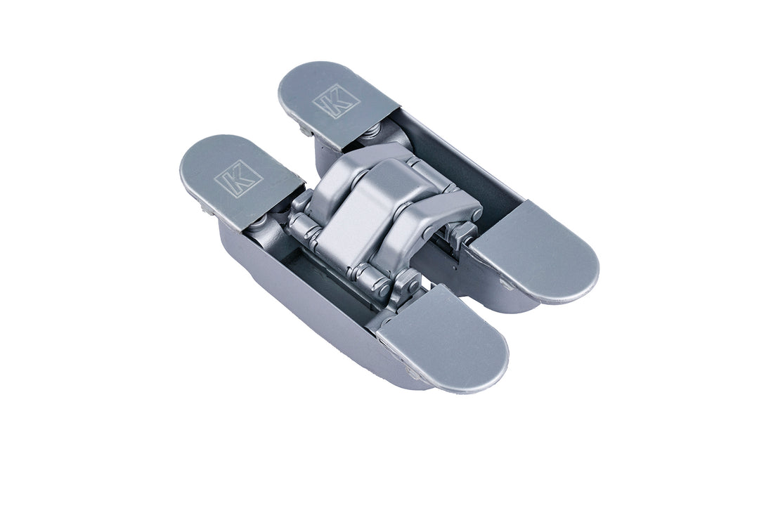 Ironmongery Eclipse Matt Chrome Concealed Hinge (Pack of 2)