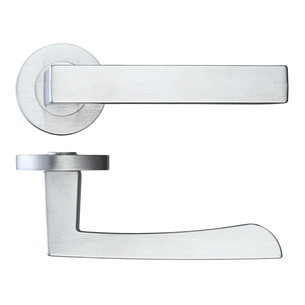 Ironmongery Fornax Satin Chrome Handle Hardware Pack