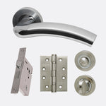 Load image into Gallery viewer, Ironmongery Jupiter Privacy Handle Hardware Pack
