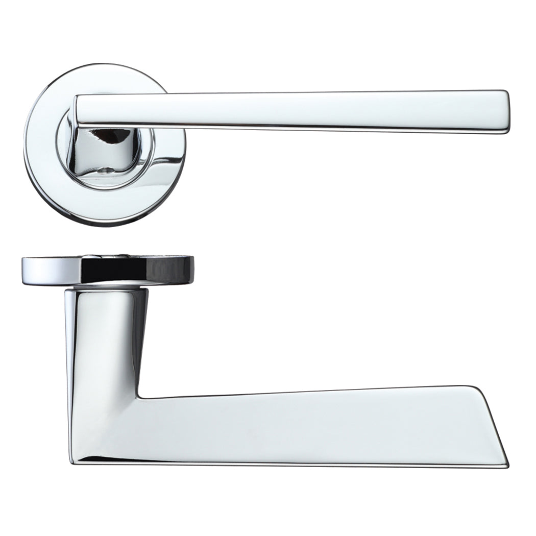 Ironmongery Lyra Polished Chrome Privacy Handle Hardware Pack