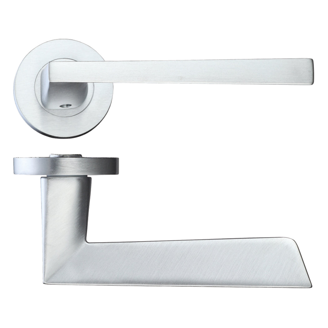 Ironmongery Lyra Satin Chrome Handle Hardware Pack