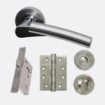 Load image into Gallery viewer, Ironmongery Neptune Privacy Handle Hardware Pack
