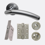 Load image into Gallery viewer, Ironmongery Saturn Privacy Handle Hardware Pack
