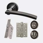 Load image into Gallery viewer, Ironmongery Sirus Privacy Handle Hardware Pack
