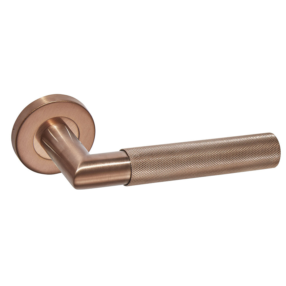 Ironmongery Zurich Satin Copper Handle Hardware Pack