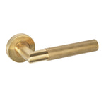 Load image into Gallery viewer, Ironmongery Zurich Satin Gold Handle Hardware Pack
