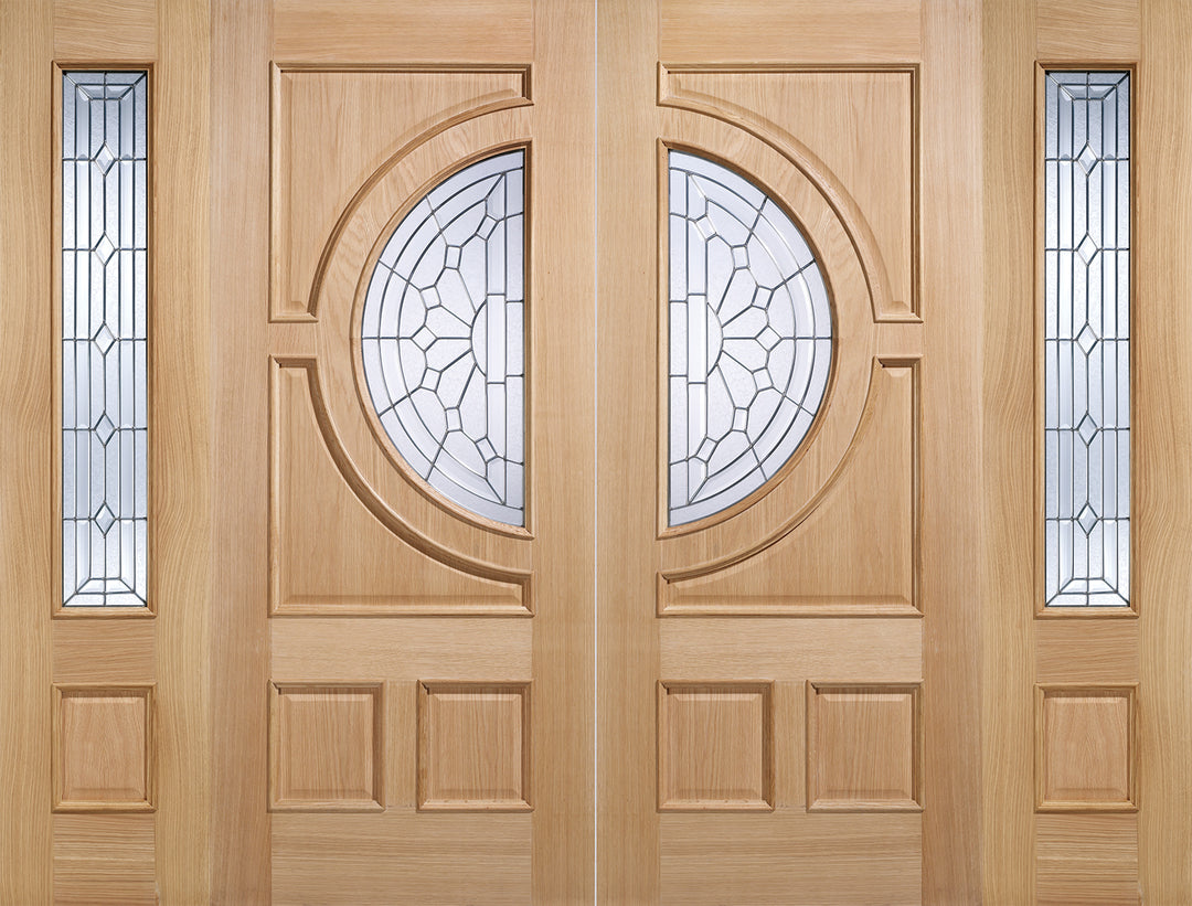 Oak Empress Sidelight Glazed 1L Door