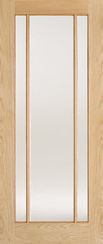 Load image into Gallery viewer, Oak Lincoln Glazed 3L Pre-Finished Door
