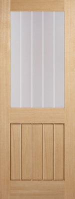 Load image into Gallery viewer, Oak Mexicano Glazed Half Light Pre-Finished Door
