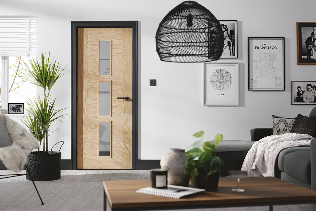 Oak Sofia Glazed 3L Door