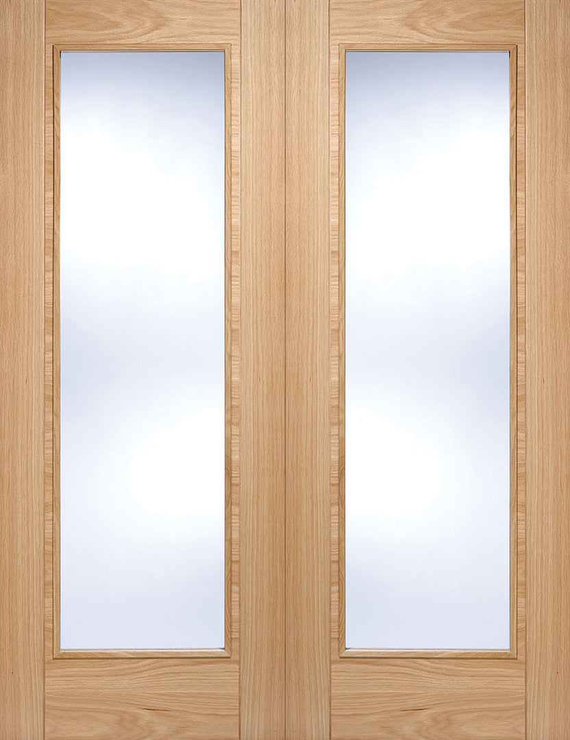 Oak Vancouver Glazed Pair Door