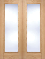 Load image into Gallery viewer, Oak Vancouver Glazed Pair Door
