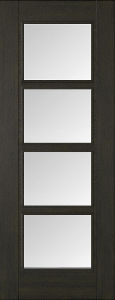 Smoked Oak Vancouver Glazed 4L Door