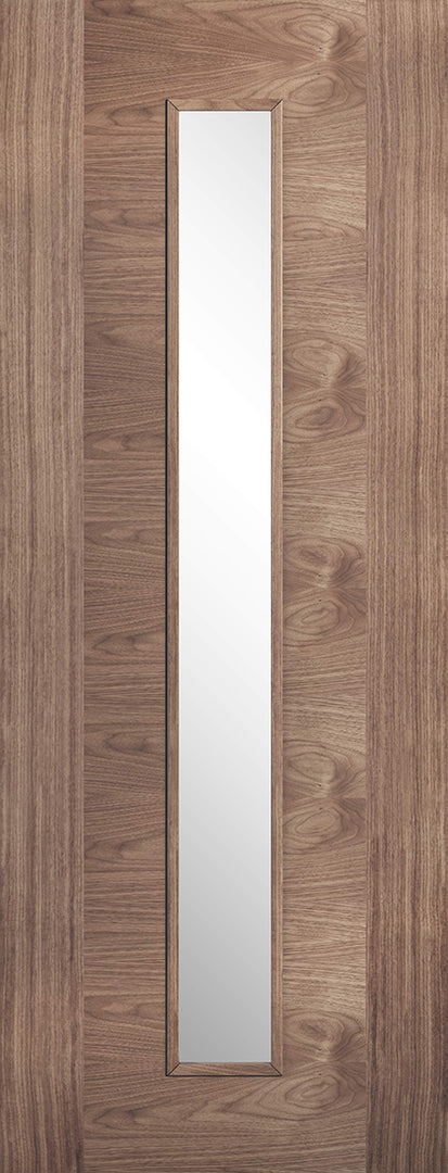 Walnut Sofia Glazed 1L Door