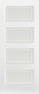 Load image into Gallery viewer, White Contemporary Glazed 4L Door
