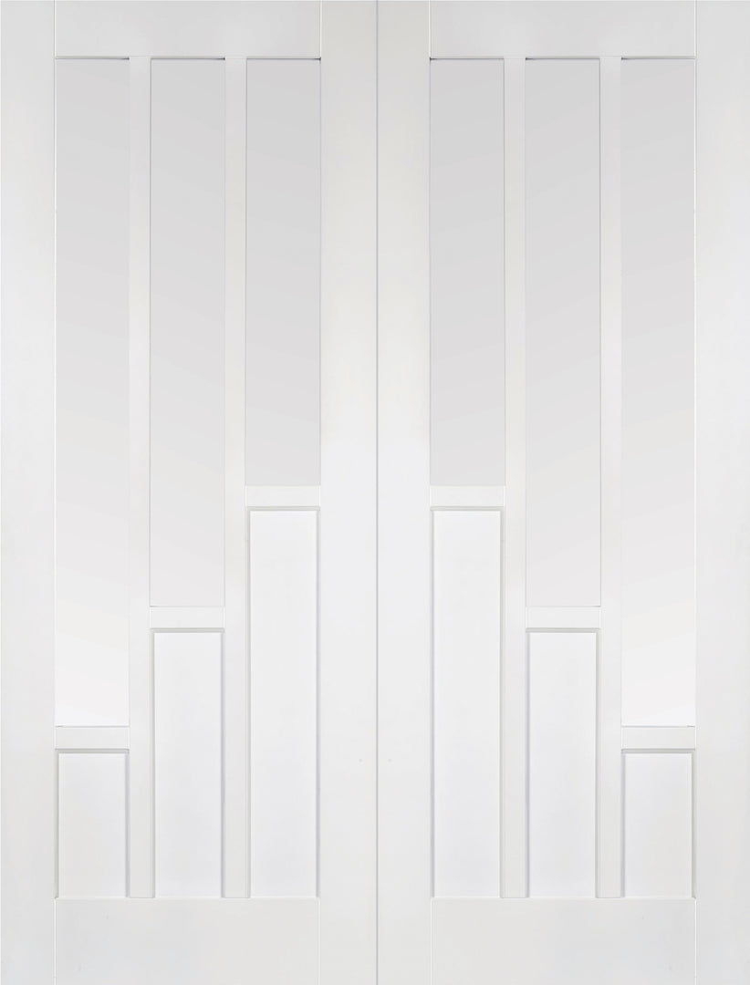 White Coventry Glazed Pair Door