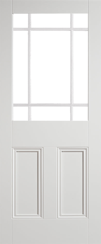 White Downham Unglazed 9 Light Door