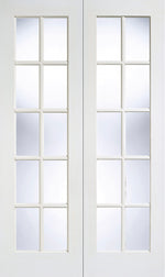 Load image into Gallery viewer, White GTPSA Glazed Pair Door
