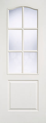 Load image into Gallery viewer, White Moulded Classical 6L Glazed Door
