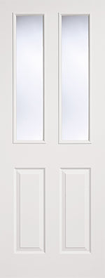 Load image into Gallery viewer, White Moulded Glazed 2P-2L Door
