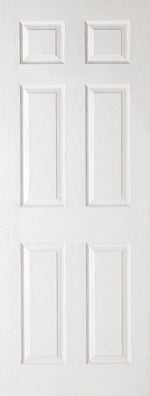 Load image into Gallery viewer, White Moulded Textured 6P Door
