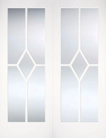 Load image into Gallery viewer, White Reims Glazed Pair Door
